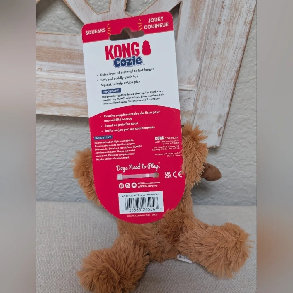 NEW King Cozie Marvin Moose Extra Small Squeaky 6